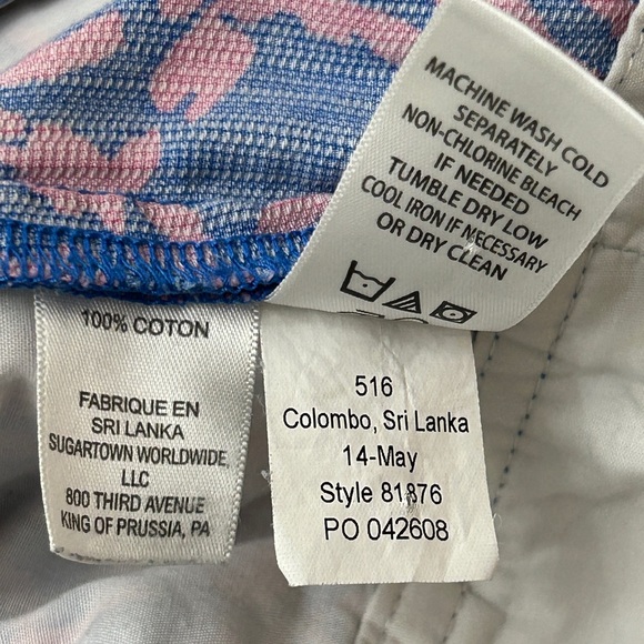 Lilly Pulitzer Womens Callahan Short Rollin' in the Grass Zebra Size 2 Pink Blue - Picture 9 of 9